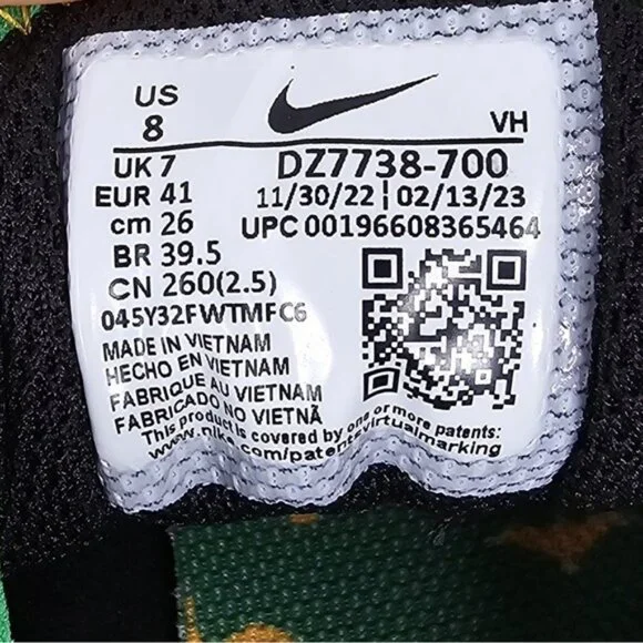 NWOT NIKE AIR MAX SYSTM OREGON DUCKS UNISEX Sneakers‎ Shoes DZ7738-700 Size 8
